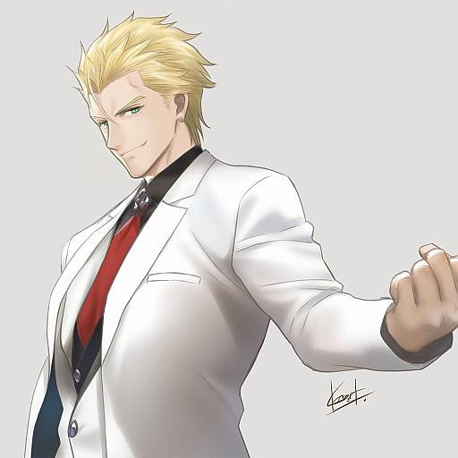 Illustration of Jason (fate), fate (series) in the style of Mitarashi kousei