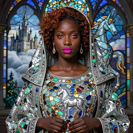 Enchanted Pegasus Cloak Mosaic