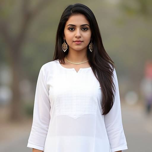 Realistic Portrait in Shalwar Kameez