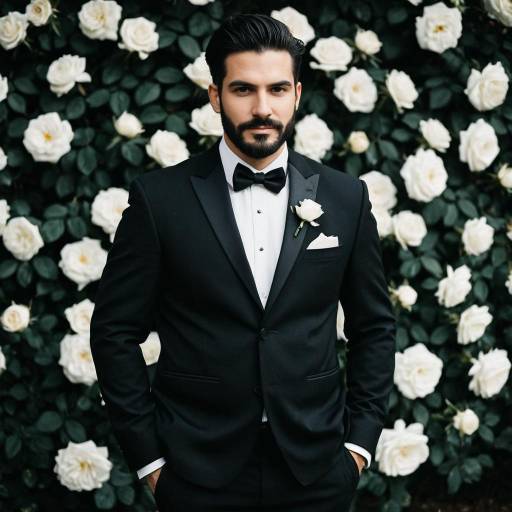 Elegant Solo Male in Formal Wedding Attire