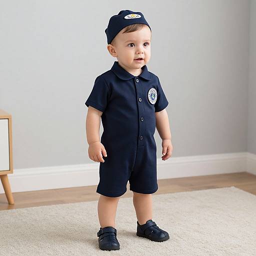 Infant Crewmate in Navy Uniform
