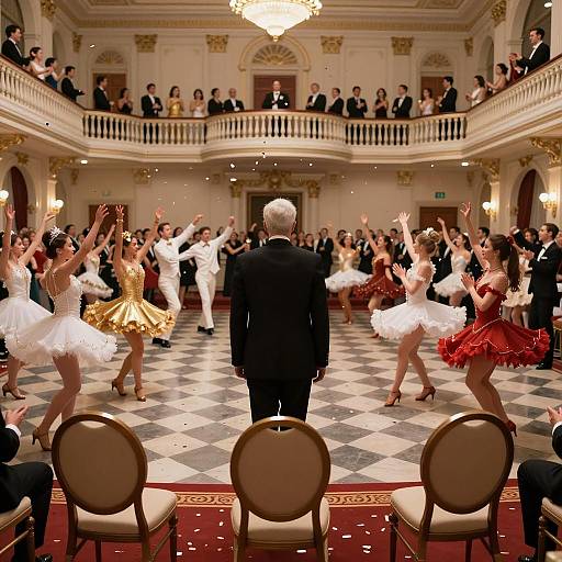 Elegant Ballroom Celebration with Dancers