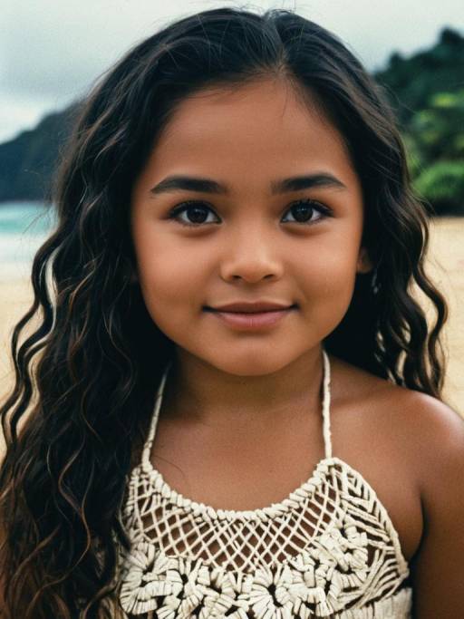 Adventurous Moana Child Character Design