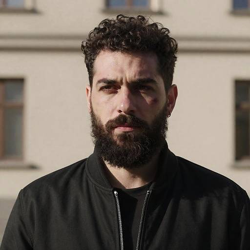 Candid Portrait of a Bruised Man