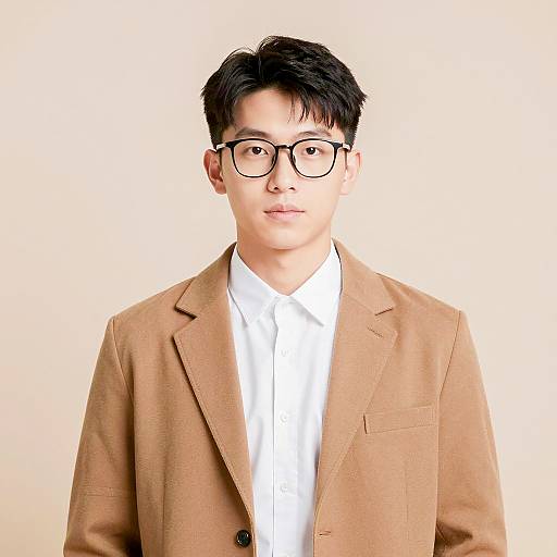 Young Male in Light Academia Style