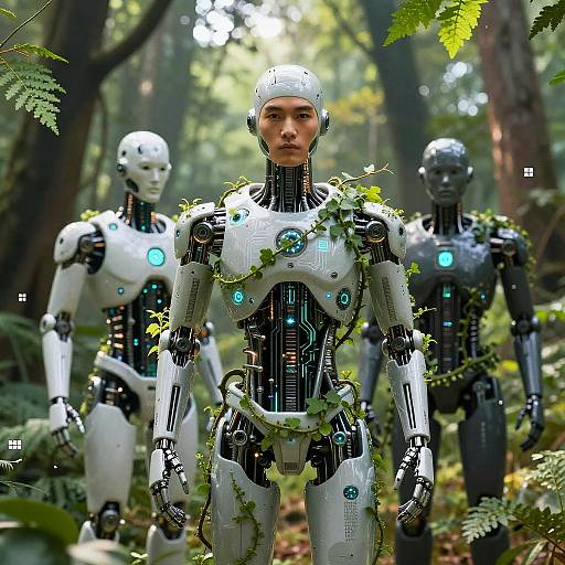 Bio-Mechanical Boys in Digital Forest