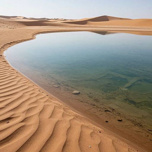Endless Liquid Glass Memory Desert