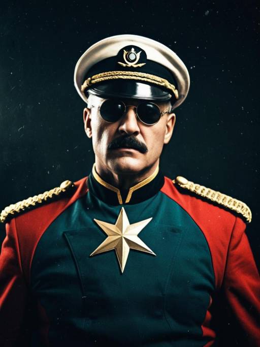 Man in Captain Chaos Costume with Sunglasses