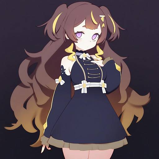 Illustration of Anya melfissa, hololive in the style of Doxy