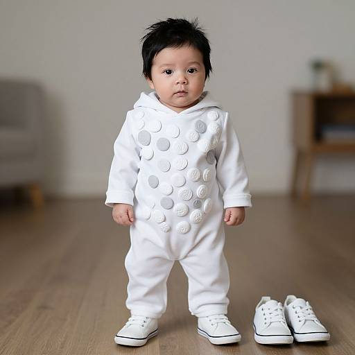 Newborn Pebbles Costume Boy Portrait