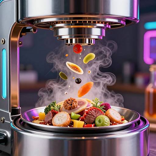 Cyberpunk Gourmet Food Generator