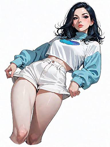 Stylish Woman in Casual Chic Outfit