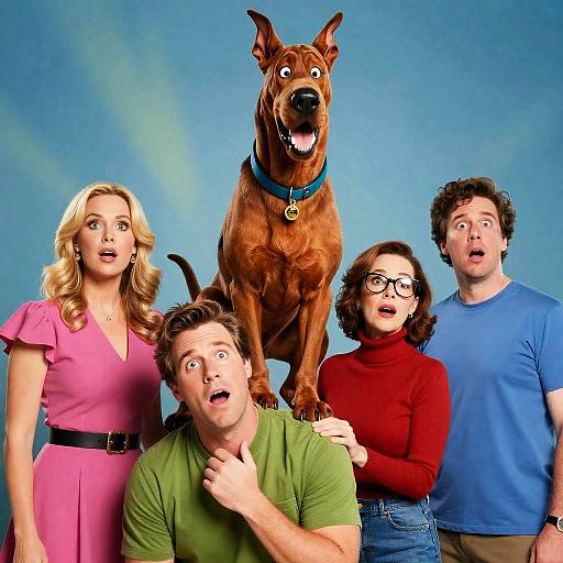 Dynamic Scooby-Doo Cast Action Shot