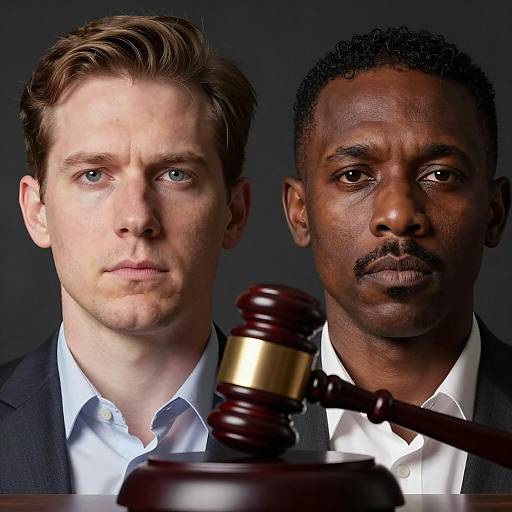 Dual Portrait of Justice and Authority