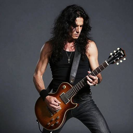 Intense Guitarist Solo Photo-Shoot
