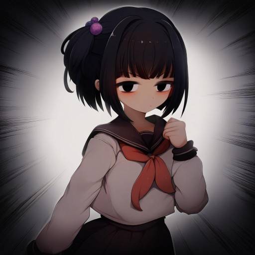 Illustration of Amemori sayo, nijisanji in the style of Hagure kedama