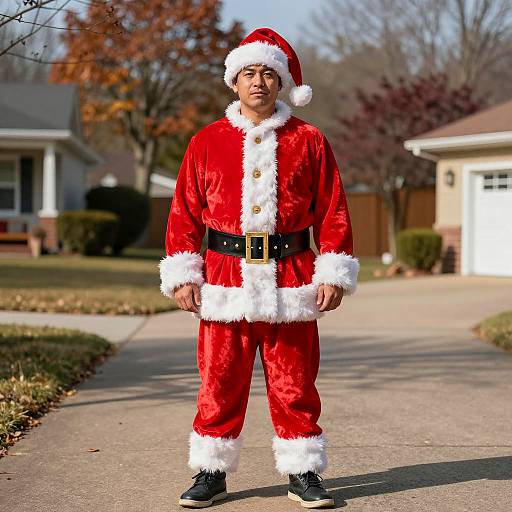 Photorealistic Santa Claus in Autumn Setting