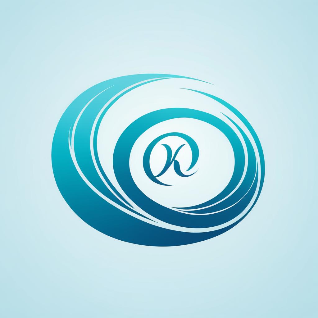 Elegant Ocean Wave Logo Design