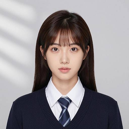 Young Asian Schoolgirl Portrait