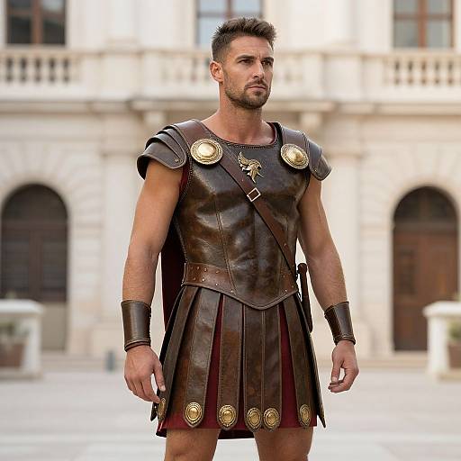 Spartan Warrior in Roman Attire