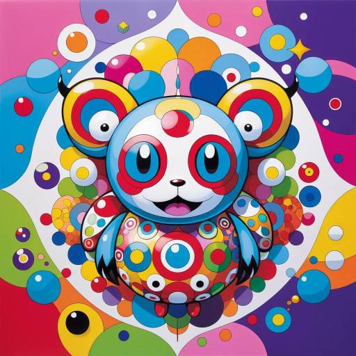 Vibrant Mythical Creature in Dreamlike Realm Vibrant Mythical Creature in Dreamlike Realm