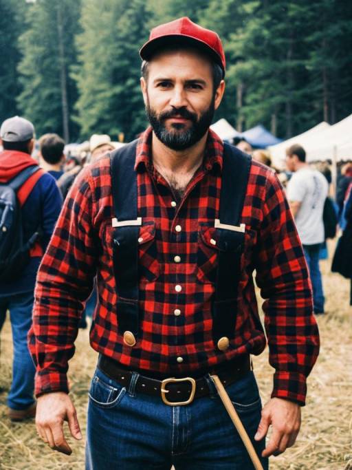 Photorealistic Lumberjack Festival Cosplay