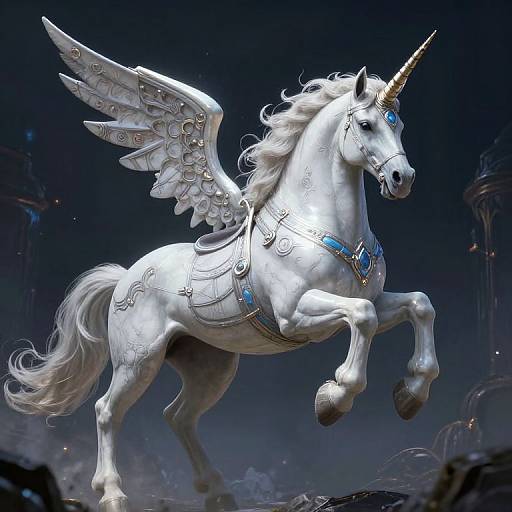 Epic Dark Sci-Fi Unicorn