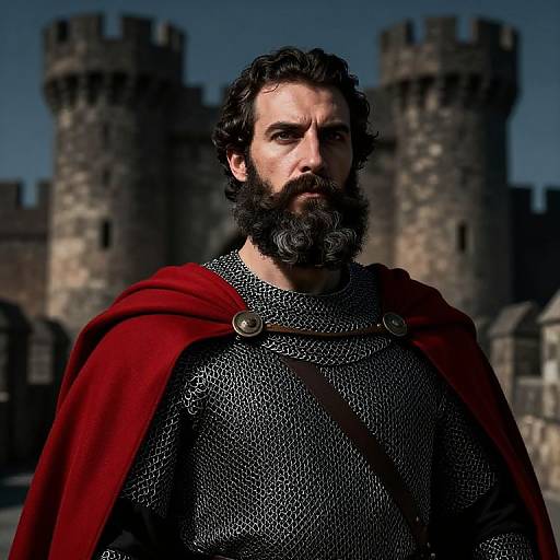 Heroic Conquistador Portrait with Beard