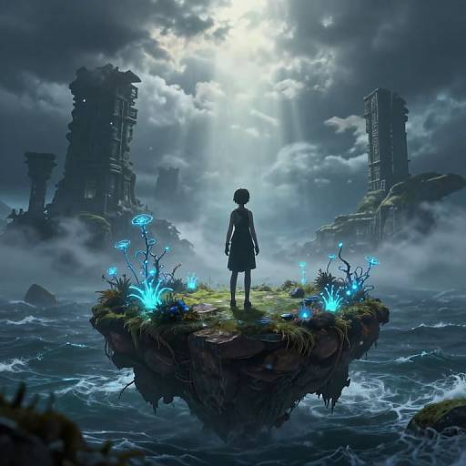 Pixu on Floating Island Ruins