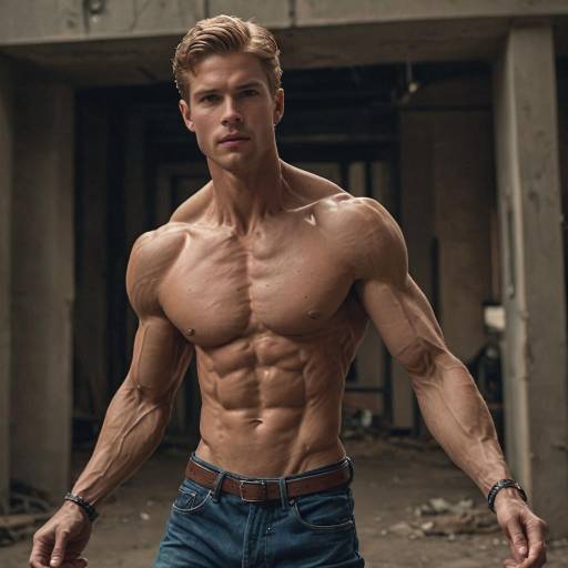Ultra-Realistic Male Model Action Shot