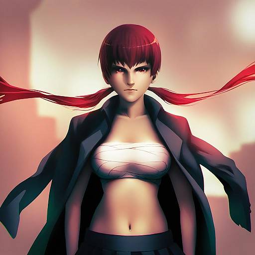 Illustration of Musujime awaki, toaru majutsu no index in the style of Kalmahul