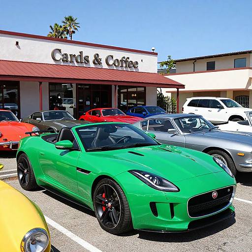 Vibrant Jaguar F-Type at Montecito Gathering