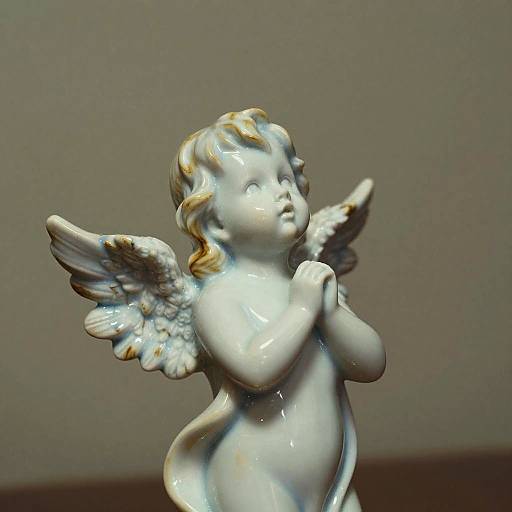 Nostalgic Porcelain Cherub Figurine