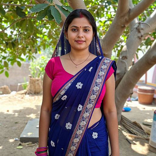 Traditional Indian Woman in Sharara