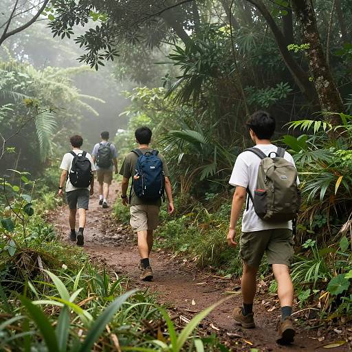Misty Mountain Forest Hike Adventure