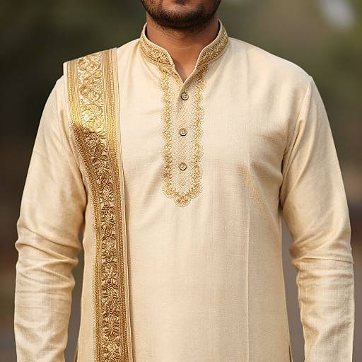 Close-Up Traditional Avurudu Dress