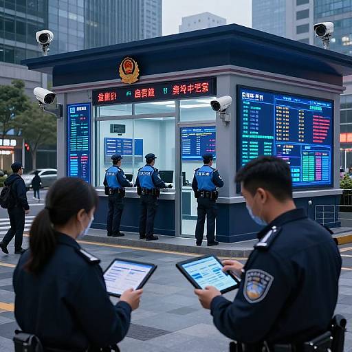 Smart City Police AI Surveillance