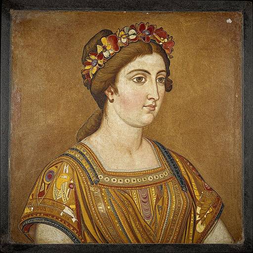 Antonine Era Encaustic Woman Portrait