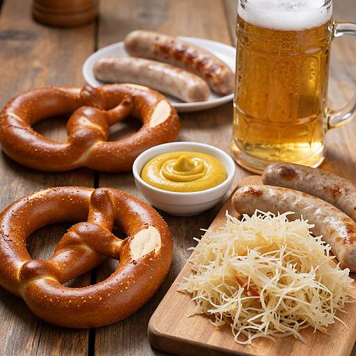 Rustic German Cuisine Close-Up