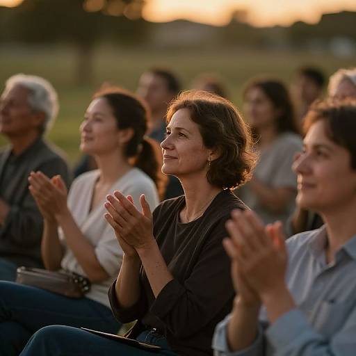 Serene Sunset Nods in Harmony