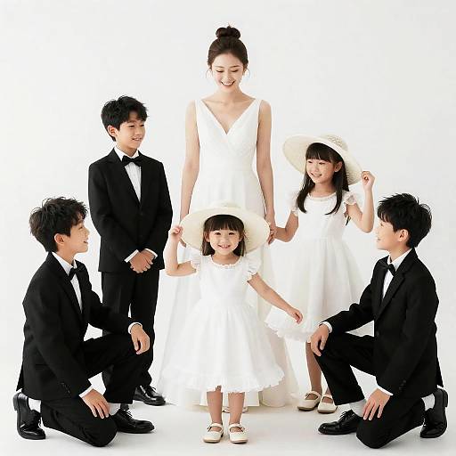 Charming Wedding Party Photograph