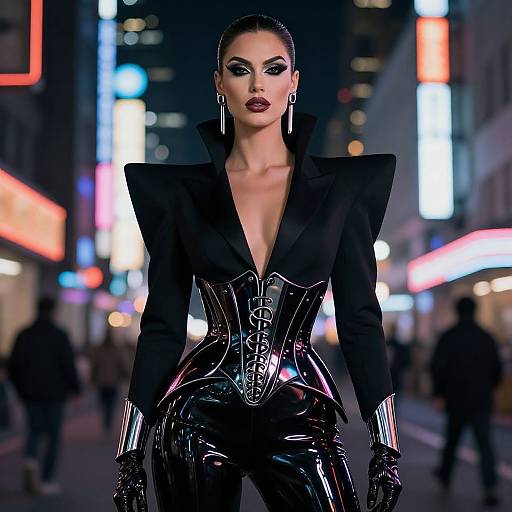 Futuristic Hollywood Mugler Portrait