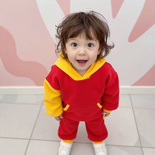 Energetic Child in Vibrant Outfit