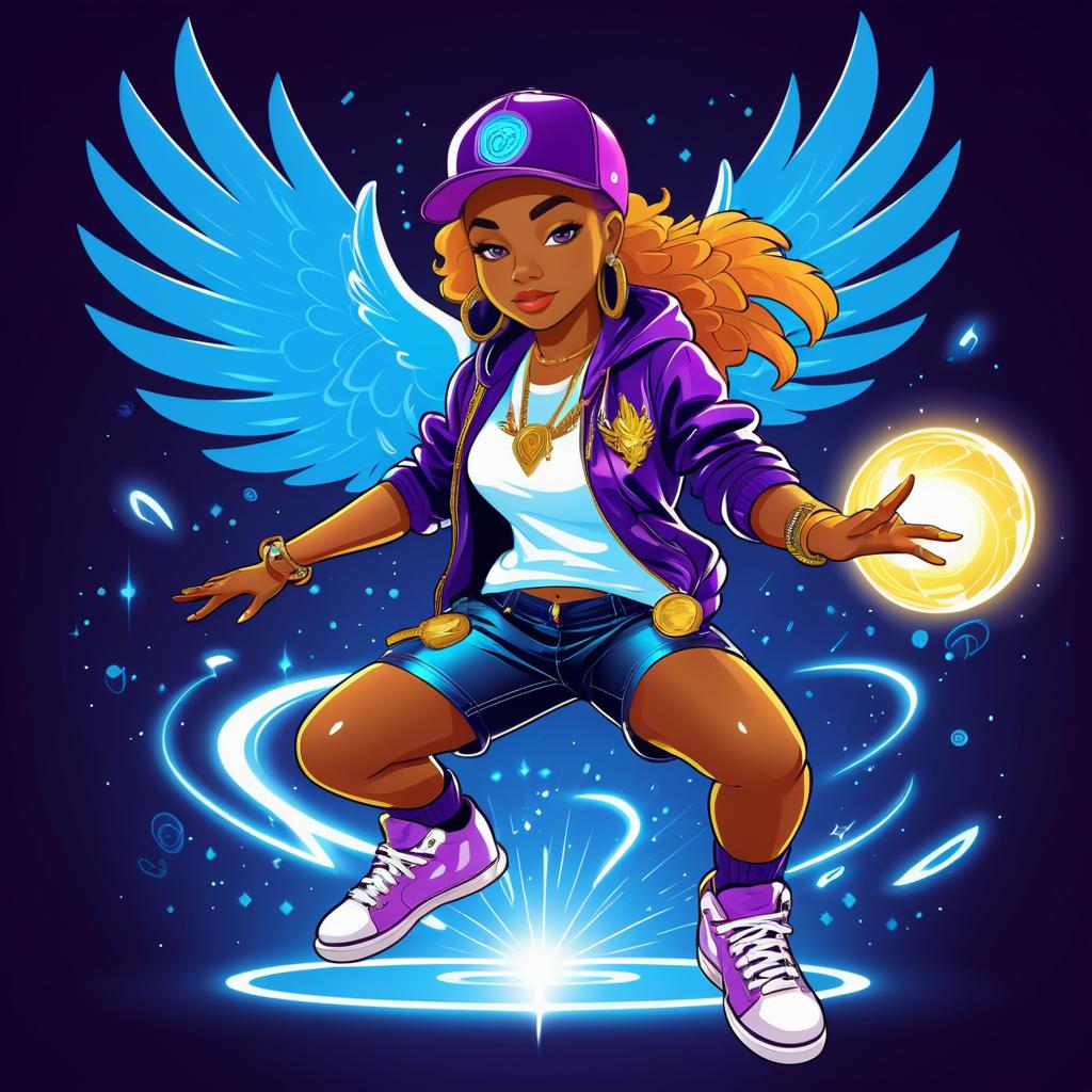 Enchanting Griffin Hip-Hop Character Design