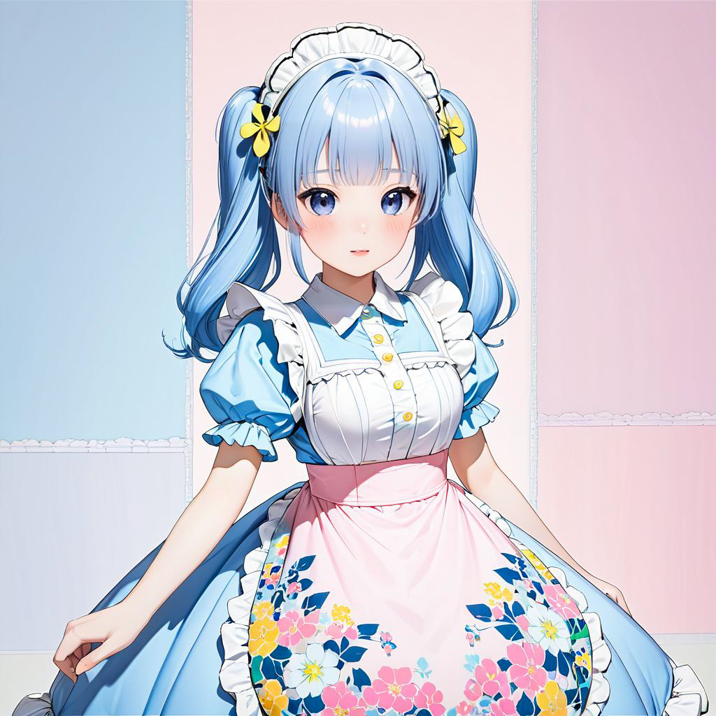 Pastel Maid Outfit for Shy Twin Sister