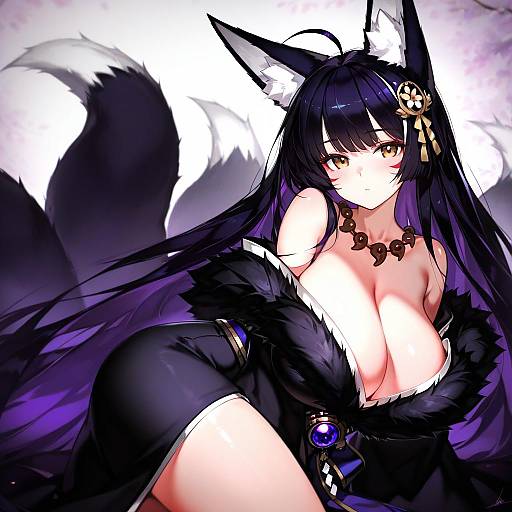 Illustration of Musashi (azur lane), azur lane in the style of Ribiadan