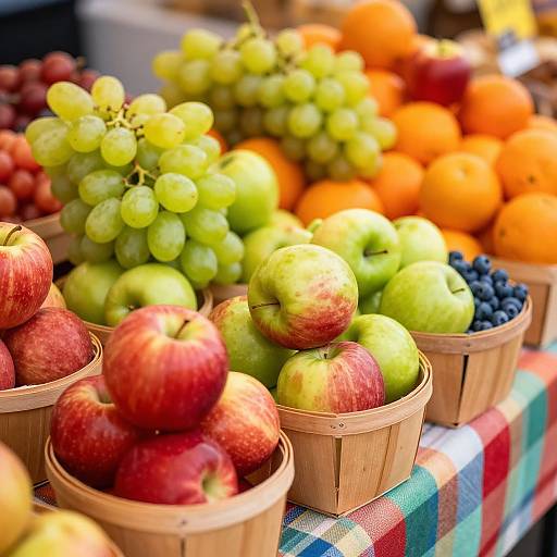 Vibrant Fresh Fruit Market Display