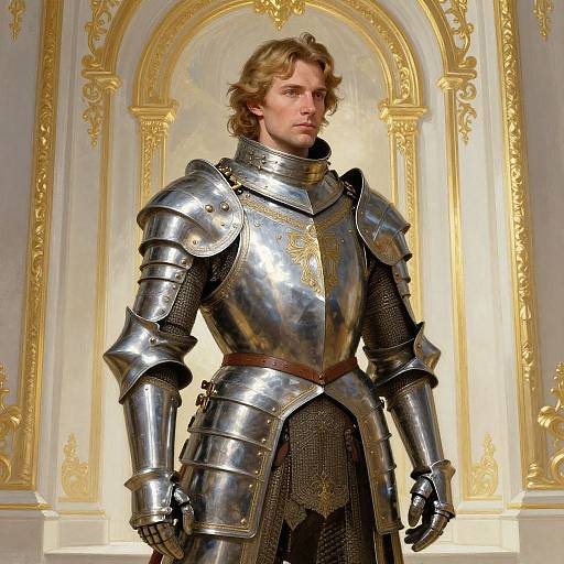 Intricate Medieval Armor Portrait