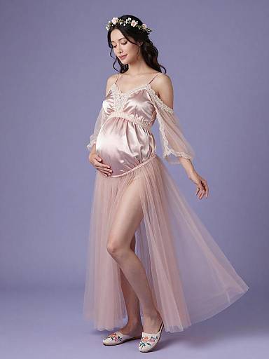 Ethereal Maternity Fairy Fashion Portrait
