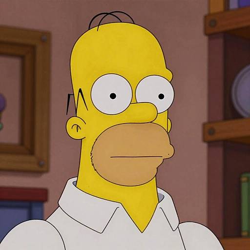 Homer Simpson Close-Up Portrait